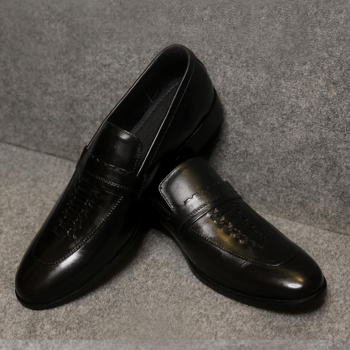 Elegant Black Leather Formal Loafers for Men – FBM 0028 Elegant Black Leather Formal Loafers for Men – FBM 0028