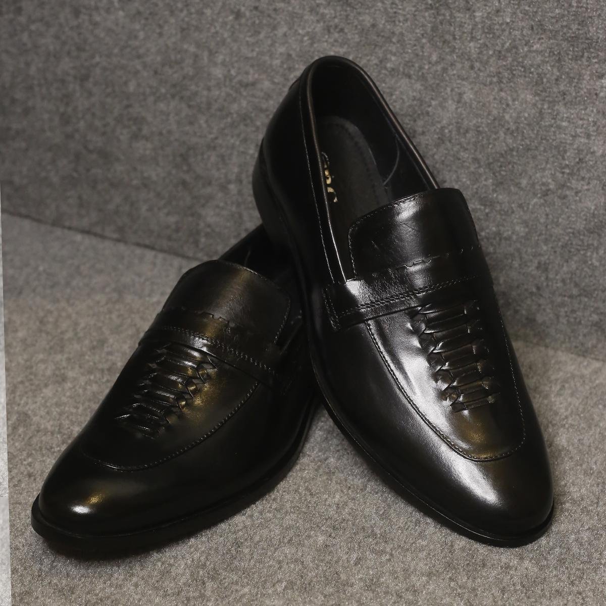 Elegant Black Leather Formal Loafers for Men – FBM 0028 Elegant Black Leather Formal Loafers for Men – FBM 0028
