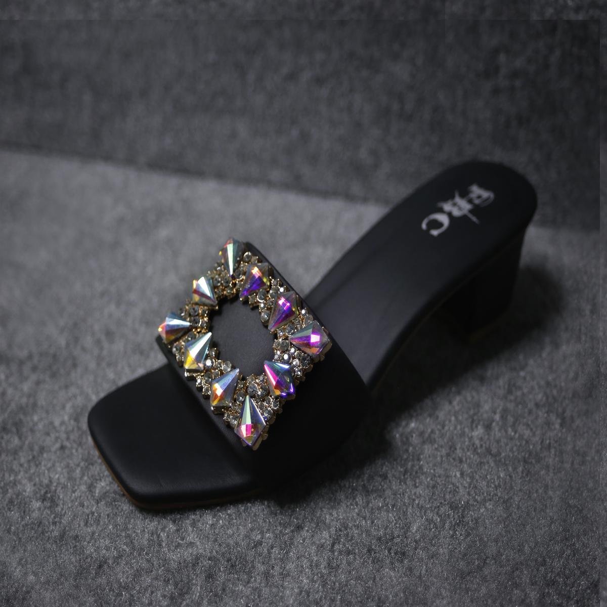 Black Noble Step Fancy Sandals Black Noble Step Fancy Sandals