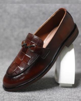 Woven Leather Loafer – FBM 0008 Woven Leather Loafer – FBM 0008